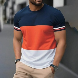 Vêtements pour hommes T-shirt imprimé circulaire 3D T-shirt d'extérieur à col rond et à manches courtes Sports d'été Style de rue Séchage rapide - Product Image 4