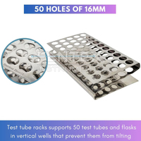 Équipement de laboratoire de chimie support de tube à essai en métal support de tube à essai support de stockage de tuyau en forme de Z