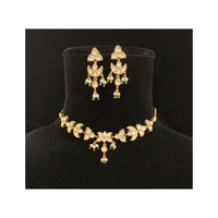 Conjunto de joyería Kundan más vendido para mujer, latón indio, boda, fiesta, compromiso, aniversario, desgaste, regalo, cuarzo, precio bajo principal