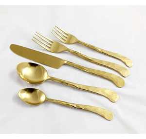 Thép không gỉ mới nhất thiết kế dao kéo muỗng nĩa dao đồ dùng thiết lập của 5 cái cho đồ ăn sử dụng nhà khách sạn & nhà hàng bảng - Product Image 5