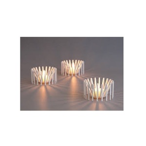 hot sell wooden tray style polished finished wooden color multi candle holder for table <b>top</b> decoration - Product Image 2