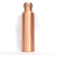 Ensemble de 2 bouteilles en cuivre pour la maison, l'école, le bureau, la salle de sport et l'eau potable en plein air Bouteille en cuivre solide pur en vente en gros