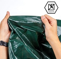 Bâche en PE 100% imperméable, bâche en polyéthylène, lona imperméable, feuille de plastique, toile, tissu pour le camping en plein air