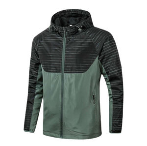 เสื้อแจ็คเก็ตกันลมสำหรับผู้ชาย แบบสองด้าน ระบายอากาศ กันน้ำ เหมาะสำหรับกิจกรรมกลางแจ้งในฤดูหนาว มีซิปและฮู้ด ป้องกันแบคทีเรีย แห้งเร็ว - Product Image 6