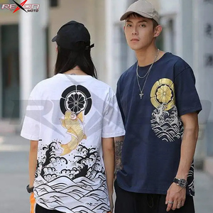 Haute qualité 100% coton hommes T-shirt Style de rue ample Cool imprimé T-shirt décontracté à manches courtes pour hommes 2023 - Product Image 4