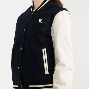 Service OEM ODM pour les détaillants, veste universitaire pour femmes à manches longues de qualité supérieure, veste de baseball courte pour femmes, uniformes universitaires pour l'hiver - Product Image 3