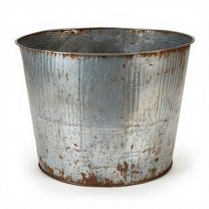 Jardinière galvanisée RusticCharm avec finition antique patinée pour pot de fleur en métal antique de jardin à usage décoratif - Product Image 2