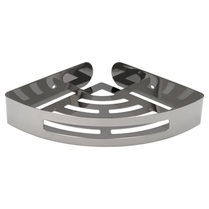 Cestino angolare da bagno Maurer, finitura cromata, colore acciaio inossidabile, autoadesivo - Product Image 1