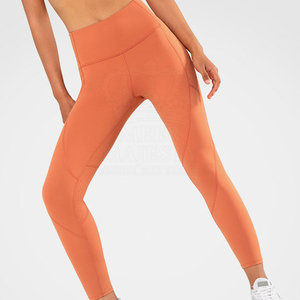 <b>Women's</b> Mid Waist Seamless Yoga <b>Leggings</b> Spandex/Polyester <b>Waterproof</b> Windproof Breathable Fitness Workout Pants Custom Colors - Product Image 3