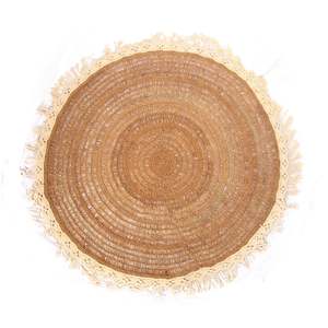 <b>Carpet</b> Agel Biasa Rumbai Kembang Makram <b>Round</b> - Product Image 2