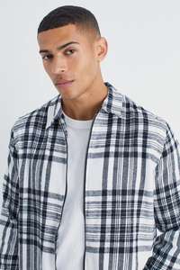 La mejor calidad nueva moda personalizada más manga larga Check Zip Overshirt para hombres en la fabricación al por mayor al precio más bajo - Product Image 3