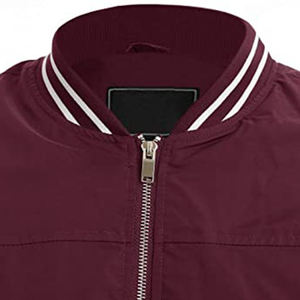 Chaqueta Bomber Varsity personalizada de alta calidad, ropa de entrenamiento de invierno con logotipo bordado, lana y Material de tela al por mayor - Product Image 5