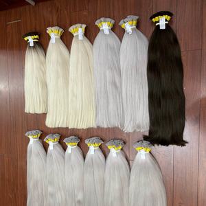 Tendance chaude 2023 cheveux humains en vrac en gros russe européen extensions de cheveux en vrac sans trame remy cheveux vierges en vrac - Product Image 2