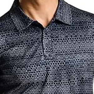 Polos con cremallera para hombre, camisetas de polo de punto acanalado de manga corta, camisetas de golf informales de moda hechas por Dress Sports - Product Image 2