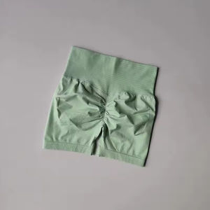 กางเกงขาสั้นออกกำลังกายโยคะคุณภาพสูงสำหรับผู้หญิง เอวยางยืด แห้งเร็ว ระบายอากาศได้ดี ผลิตจากโพลีเอสเตอร์/ผ้าฝ้าย ไซส์ใหญ่ ดีไซน์รัดสะโพกทรง Biker - Product Image 6