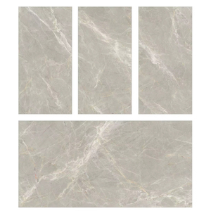 Carreaux de céramique indiens 600x1200 de grande taille effet marbre comme pierre Design brun poli carreau de porcelaine émaillée - Product Image 1