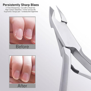 Fournitures Tondeuse à cuticules Pédicure Manucure Outil I Mâchoire 14 (5mm) Détachant d'ongles | Extrêmement tranchant | Pinces à cuticules professionnelles - Product Image 2