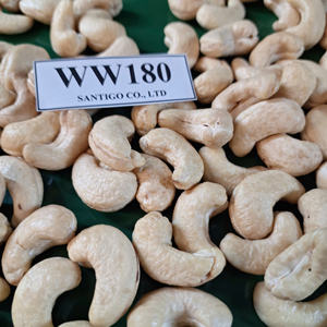 บรรจุภัณฑ์ ODM W180เม็ดมะม่วงหิมพานต์ซานติโก Kaju badam เมล็ดมะม่วงหิมพานต์ W180ส่งออกไปตะวันออกกลางสหภาพยุโรป - Product Image 1