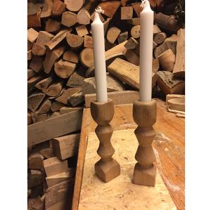 Candelabro de Madera Natural Hecho a Mano de Primera Calidad para Decoración Navideña con Diseño Ecológico, Acabado Liso y Proporciones Equilibradas - Product Image 2