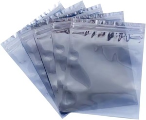 EU stock Anti Static Shielding Bags Silver Gray Resealable ESD Zip <b>Lock</b> Bags for Electronics PCB <b>laptop</b> refurbishment recycling - Product Image 1