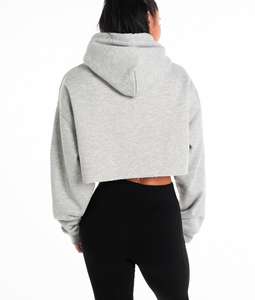 Sweat à capuche tricoté décontracté pour femmes Crop Top All Season Stylish Streetwear Fashion Comfortable Trendy Outfit - Product Image 2