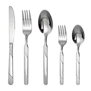 Venta al por mayor de fábrica, cuchillo de acero inoxidable a granel, cuchara y tenedor, juego de vajilla de Dubái, juego de cubiertos personalizable con patrón de Oriente Medio - Product Image 5