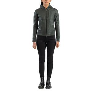 Chaquetas de Cuero Premium para Mujer Hechas a Medida con Logotipo Impreso en Tela Sólida - Mejor Precio para Chaqueta de Mujer de Otoño e Invierno - Product Image 6