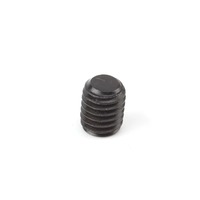 Vis sans tête hexagonale en acier au carbone DIN 913, oxyde noir, à pointe plate