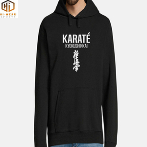 Kyokushin Karate Zip Hoodie Hombres Sudadera con capucha estampada de manga larga - Product Image 6