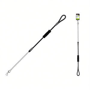สายจูงสุนัขแบบกลมทำจากไนลอนยี่ห้อ CORREA พร้อมหูจับและโซ่โลหะ - Product Image 3