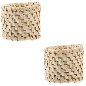 Juego de servilleteros de ratán, decoración de mesa Bohemia tejida, servilleteros Natural de mimbre, accesorios de comedor de granja rústica - Product Image 2