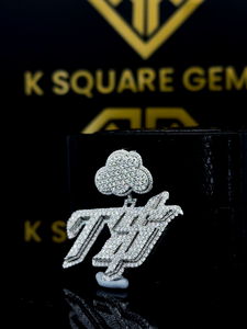 Colgante Hip Hop con Letra Personalizada, Colgante con Número Hip Hop para Hombre, Colgante de Moissanita, Joyería Hip Hop Ice Out - Product Image 2