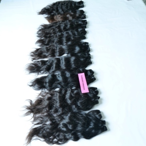 Venta al por mayor de extensiones de cabello humano de color natural de cutícula alineada de onda suelta paquete indio para cabello humano trenzado de mujeres negras - Product Image 3