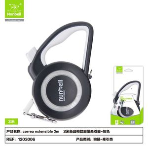 Nouvelle laisse rétractable pour chien à motif en treillis avec sangle plate, laisse pratique pour animaux de compagnie - Product Image 1