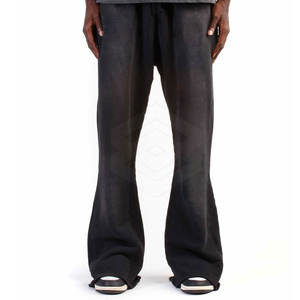 Nouveau design personnalisé pantalon de survêtement évasé pour hommes High Street Fleece Flare pantalon de survêtement en gros 2024 - Product Image 3