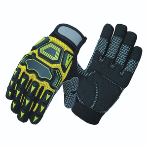 Gants de sécurité personnalisés antidérapants en cuir TPR résistants aux coupures et aux vibrations - Product Image 6