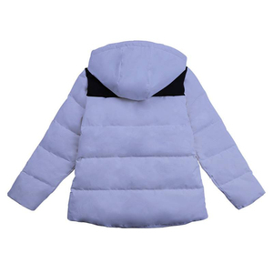 Blouson d'aviateur d'hiver décontracté en satin tissé avec logo ODM imperméable et respirant coupe-vent solide pour bébé fille et garçon - Product Image 2