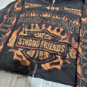 NOUVEAU GEO BROTHERS Pantalon de survêtement 100% Coton Grande Taille Uni Anti-odeur en Molleton Bouclette Lavé à l'acide avec Fermeture Éclair et Sérigraphie - Product Image 4