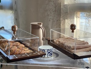 Haute Qualité Vente Chaude À La Main De Luxe Acrylique Laque Snacks Boîte De Rangement Usine Prix De Gros Conception Personnalisée Ramadan Cadeau - Product Image 2