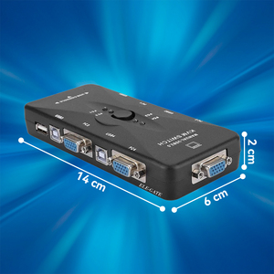 Switch KVM USB a 4 Porte con Interfaccia VGA e DVI, Controlla 4 PC con Singolo Monitor, Tastiera e Mouse, Risoluzione 4K 1920x1440, Disponibile! - Product Image 4