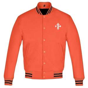 Nouvelle veste d'hiver à logo personnalisé de haute qualité 100% veste universitaire à col côtelé respirant en polyester par ATLANTIC - Product Image 1