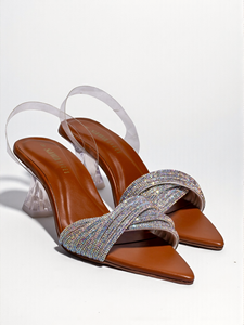 Sandalias de tacón formales para mujer, zapatos de boda con punta cuadrada y puntiagudos a la moda, cómodos serie 532 G - Product Image 4