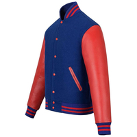 Veste universitaire impression personnalisée à manches longues veste en bambou pour hommes vestes Varsity Letterman vierges unies pour hommes entretenues par les OEM
