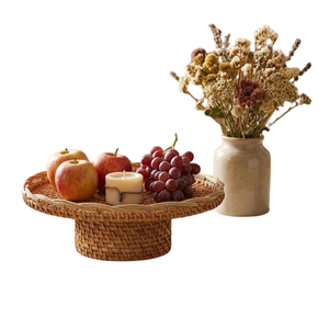 Plateau en rotin naturel en gros du Vietnam pour fruits, pain, support en osier tissé à la main pour la cuisine, la salle à manger et la décoration de la maison - Product Image 4