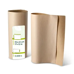 Napperons jetables en papier recyclé non blanchi 31x43 cm pour restaurant formel - 2000 pièces/carton - Product Image 1