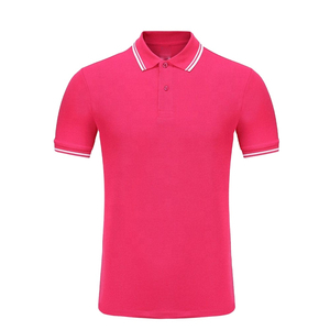 T-shirts polo vintage pour hommes, en coton polyester à manches courtes, couleurs unies, impression personnalisée, bagues de broderie, logo OEM, couleur unie - Product Image 1