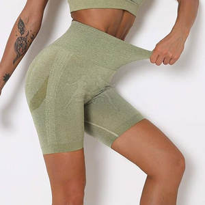 Pakistan กางเกงขาสั้นโยคะยกสะโพกสำหรับผู้หญิงระบายอากาศได้ดี - Product Image 2