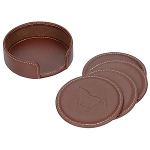 Posavasos con Logotipo Personalizado, Posavasos de Cuero con el Mejor Patrón en Relieve, Diseño Moderno y de Tendencia, Accesorios para Cocina y Mesa - Product Image 5