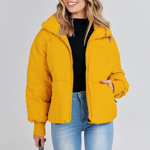 Chaqueta de burbuja de invierno de nuevo diseño para mujer, ropa de mujer con cremallera personalizada, chaquetas acolchadas transpirables para mujer - Product Image 2