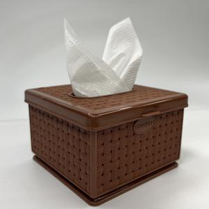 [Usine directe] Vietnam carré boîte à mouchoirs en plastique alimentaire-Safe PP Design moderne OEM/ODM Logo personnalisé approvisionnement en vrac - Product Image 1